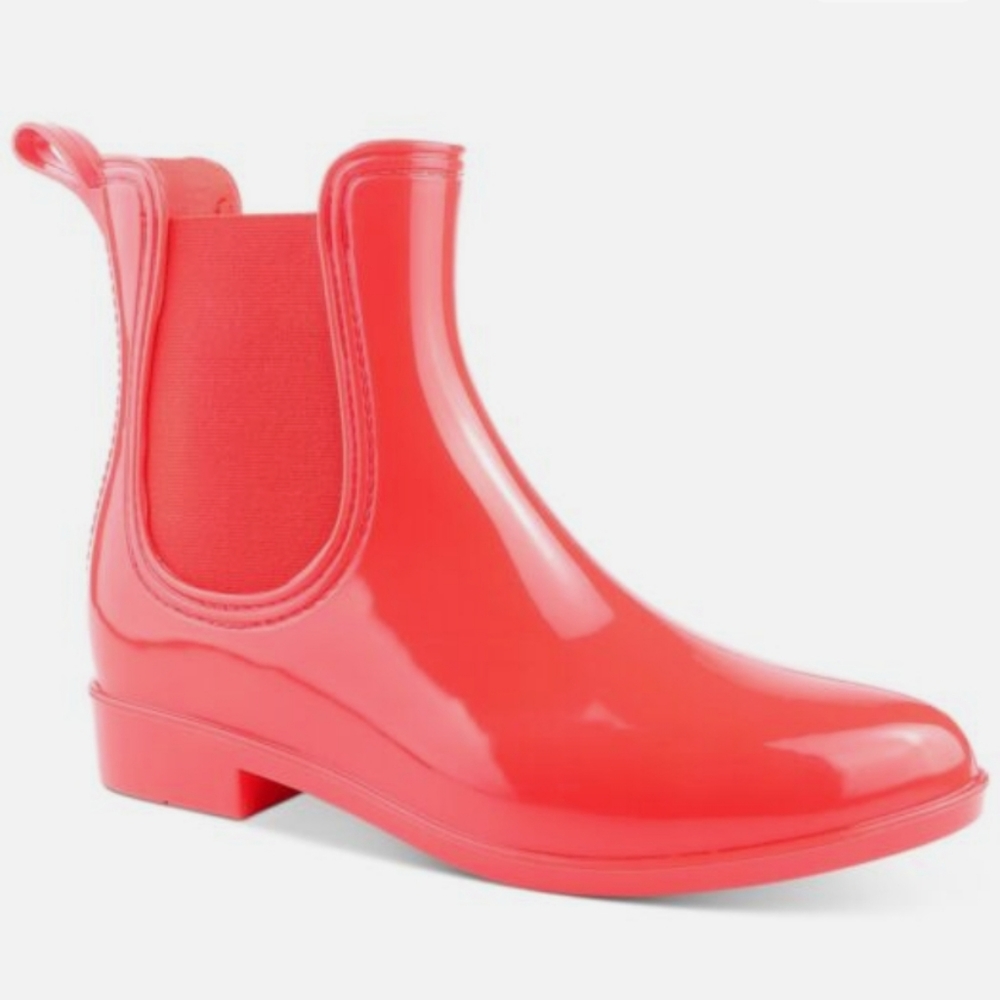 INC International Concepts Raelyn Rain Boots Red -7 - Picture 1 of 4